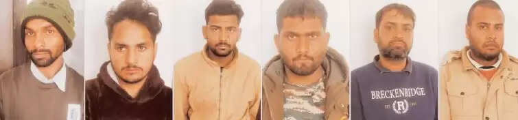 अंतरराष्ट्रीय साइबर ठगी गिरोह का किया खुलासा : 1100 करोड़ की ठगी में शामिल छह आरोपित गिरफ्तार