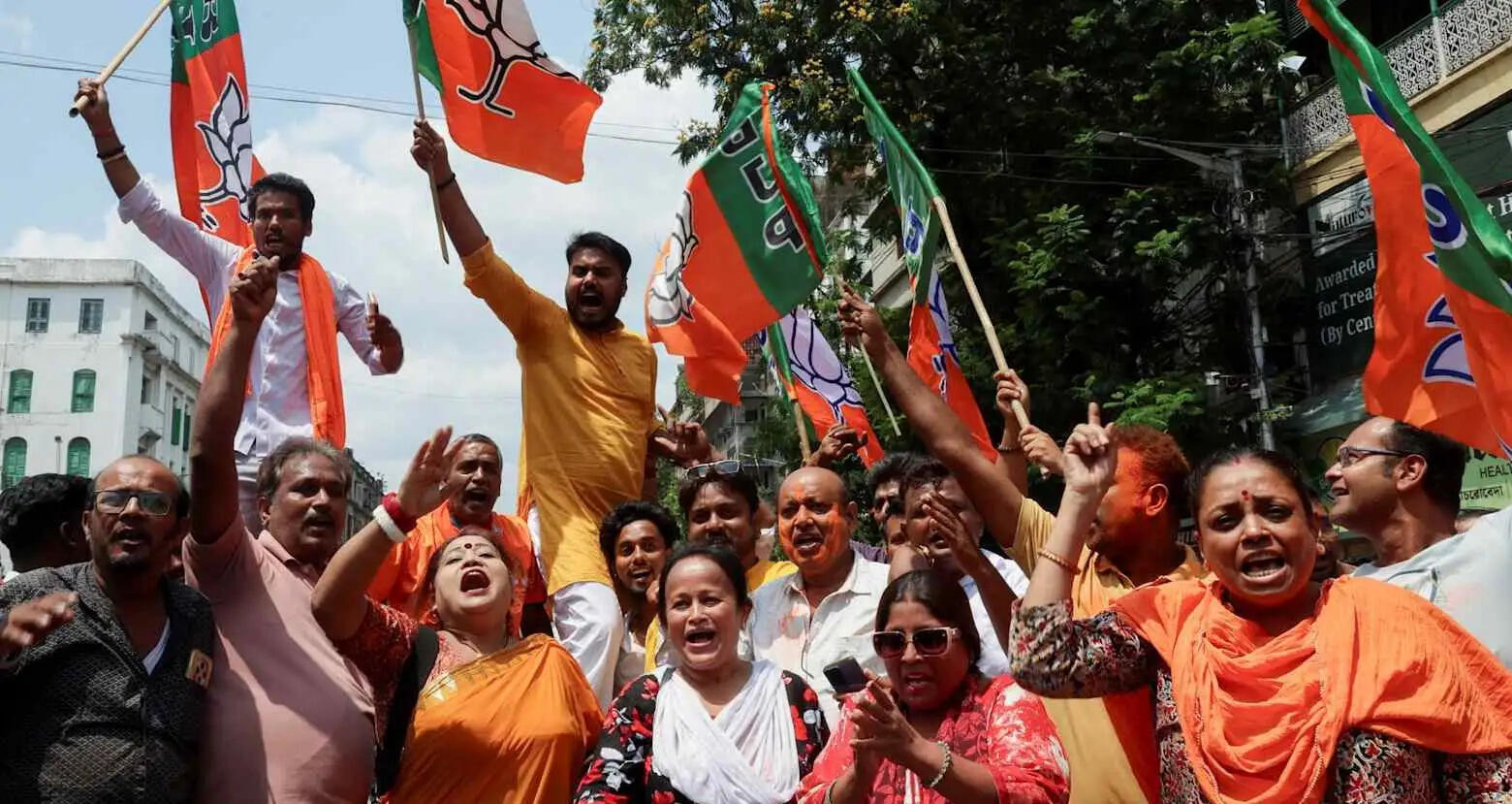 भगवामय हुआ बंगाल, विधानसभा चुनाव में ऐतिहासिक जीत की ओर भाजपा