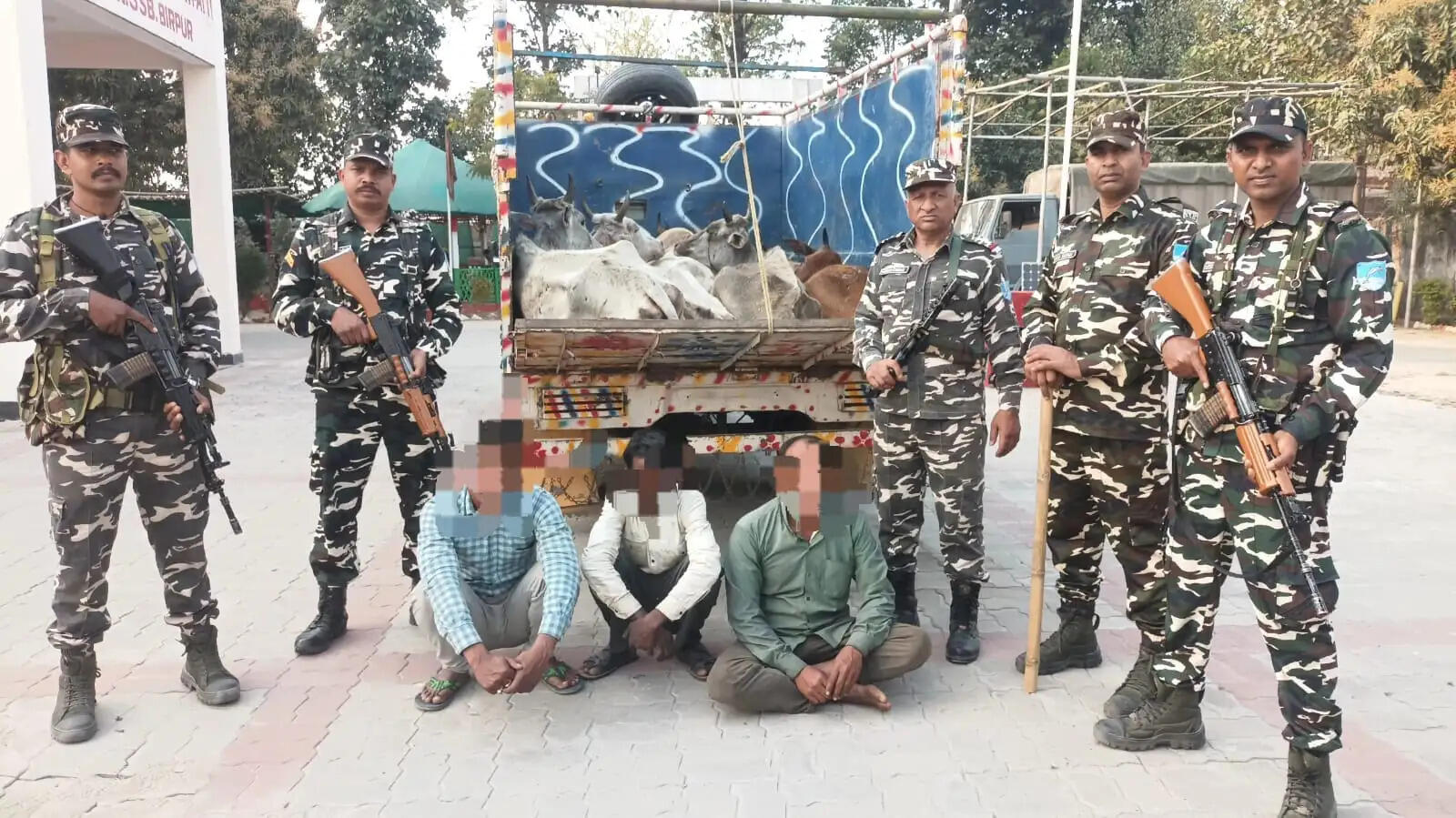 मवेशियों की तस्करी का प्रयास विफल, तीन गिरफ्तार