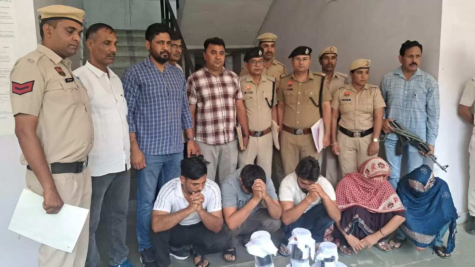 जींद : कारोबारी को रेप केस में फंसाने की धमकी देकर 19 लाख मांगने वाले पांच काबू