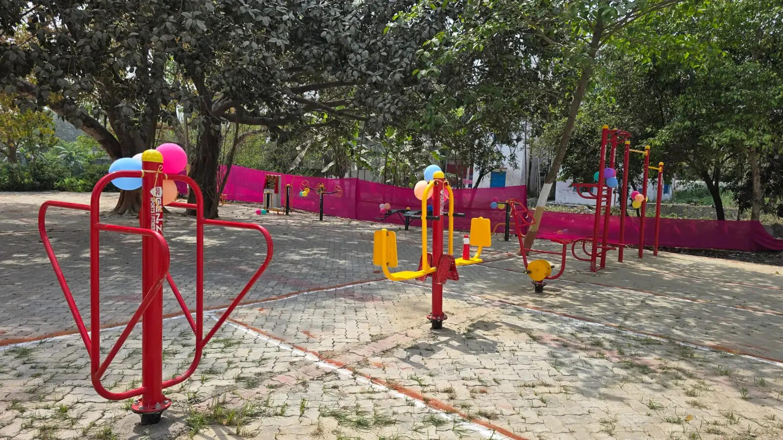 नव अधिष्ठापित ओपेन जिम का उद्घाटन