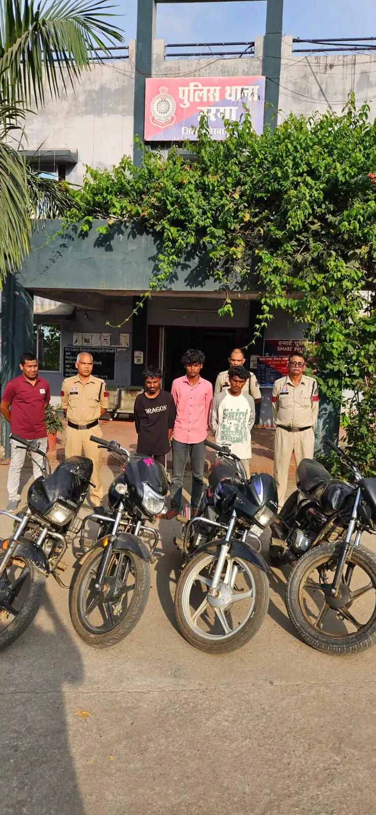 कोरबा में अंतरजिला बाइक चोर गिरोह का पर्दाफाश, तीन आरोपित गिरफ्तार