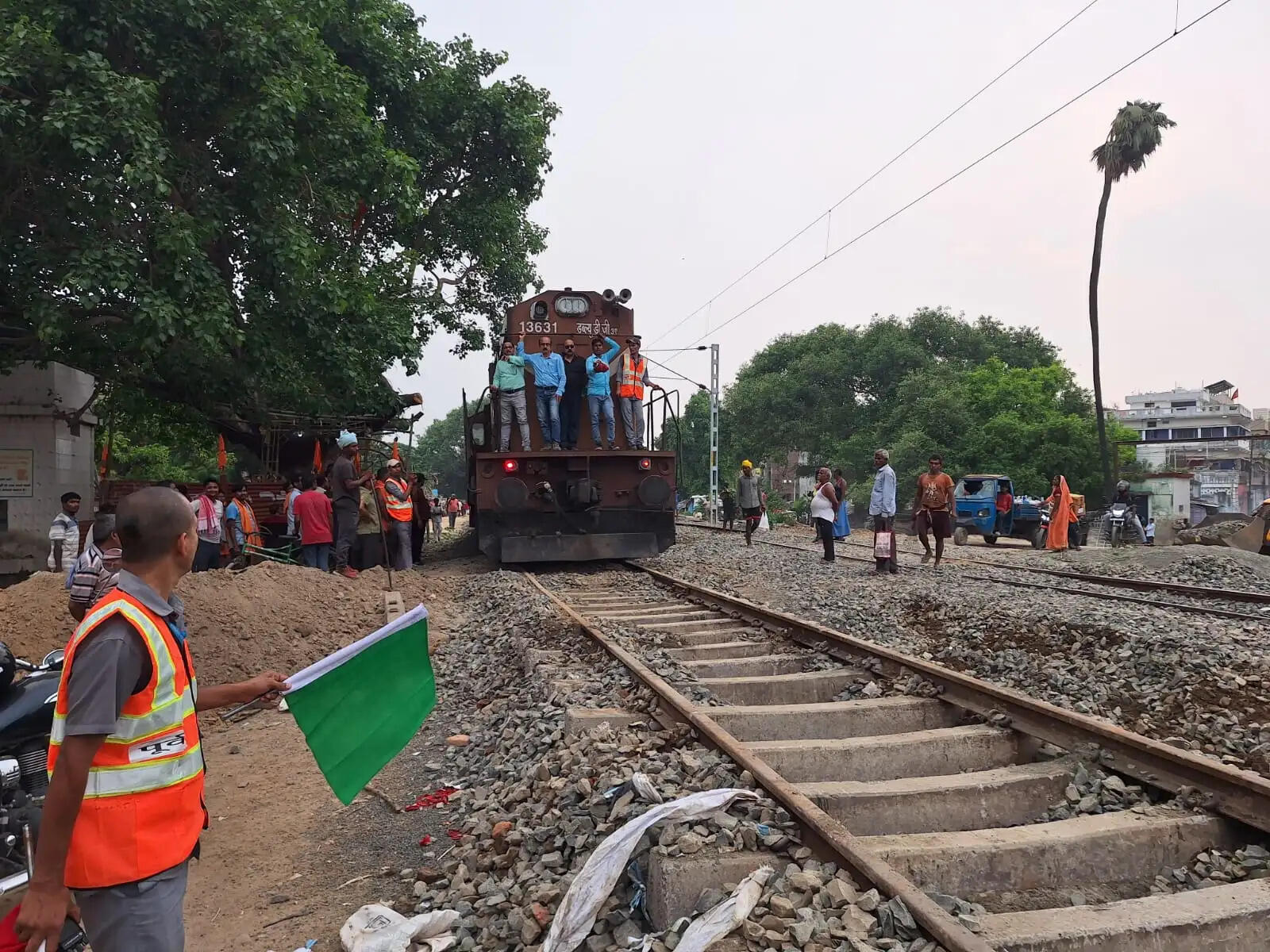 भागलपुर रेलवे स्टेशन के शंटिंग नेक के समीप नई स्टेबलिंग लाइन विकसित