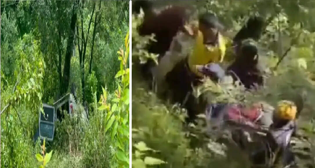अपडेट : नैनीताल से लौट रहे पर्यटकों का वाहन खाई में गिरा: चालक सहित दो गंभीर घायल