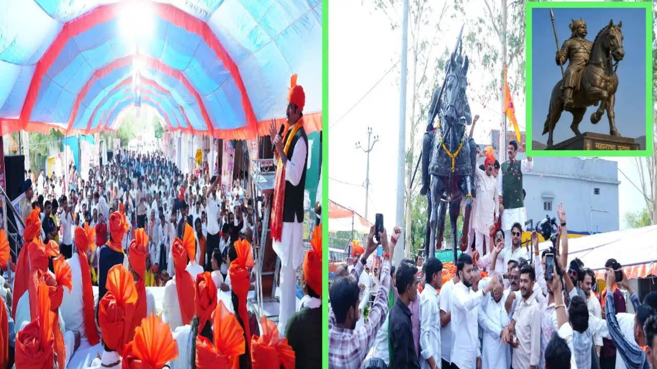 महाराणा प्रताप की प्रतिमा का अनावरण, मंत्री गोविंद सिंह बोले— महापुरुष पूरे देश के आदर्श