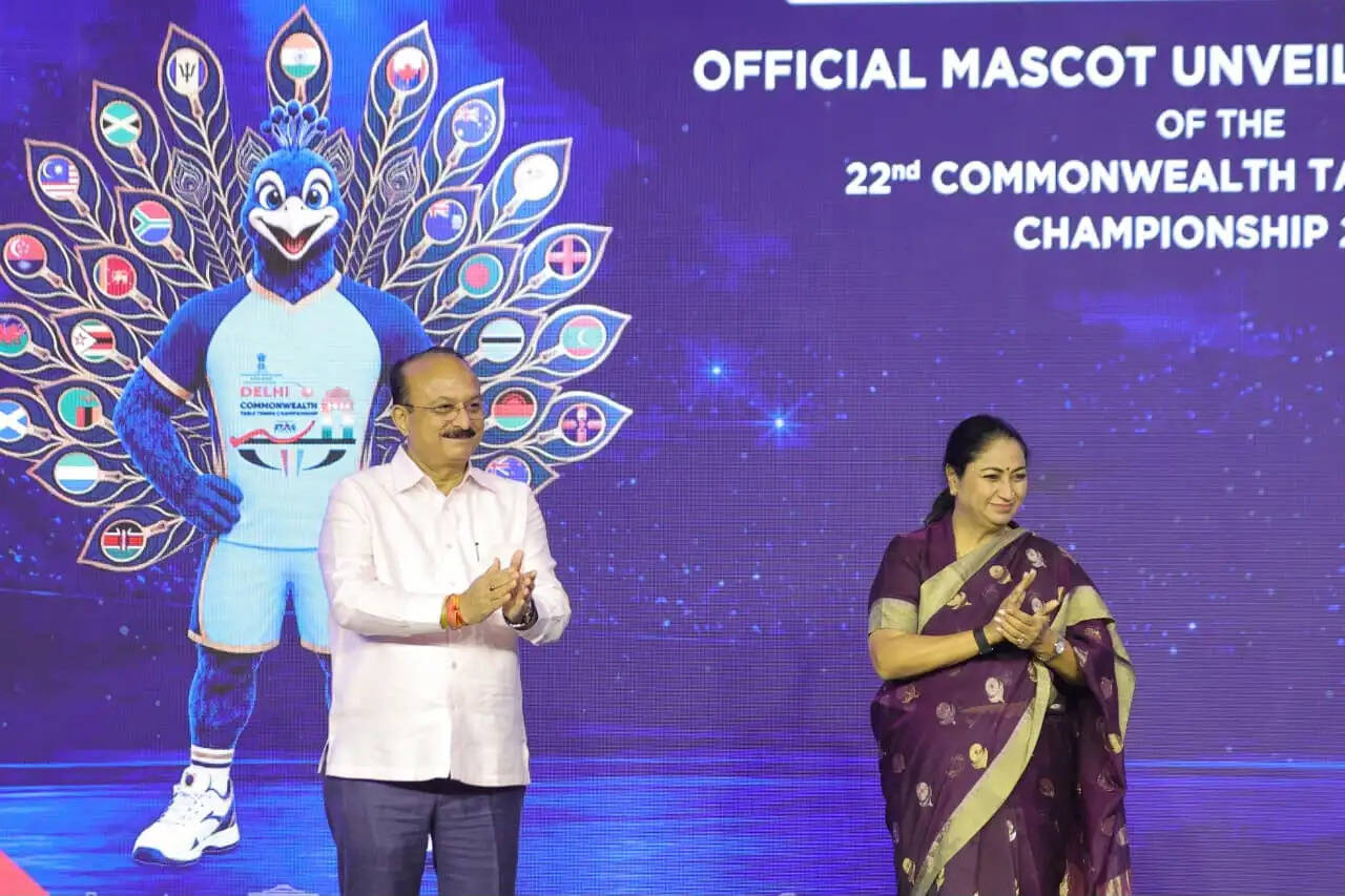 राष्ट्रमंडल टेबल टेनिस चैंपियनशिप के आधिकारिक शुभंकर ‘मयूर’ का हुआ अनावरण