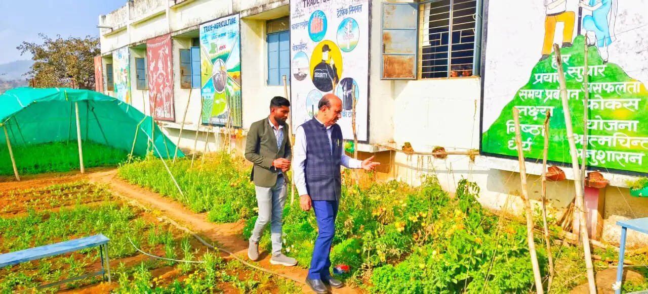 छिंदवाड़ाः पीएम श्री उच्चतर माध्यमिक विद्यालय जैतपुर में व्यावसायिक शिक्षा पाठ्यक्रम में हो रही जैविक खेती