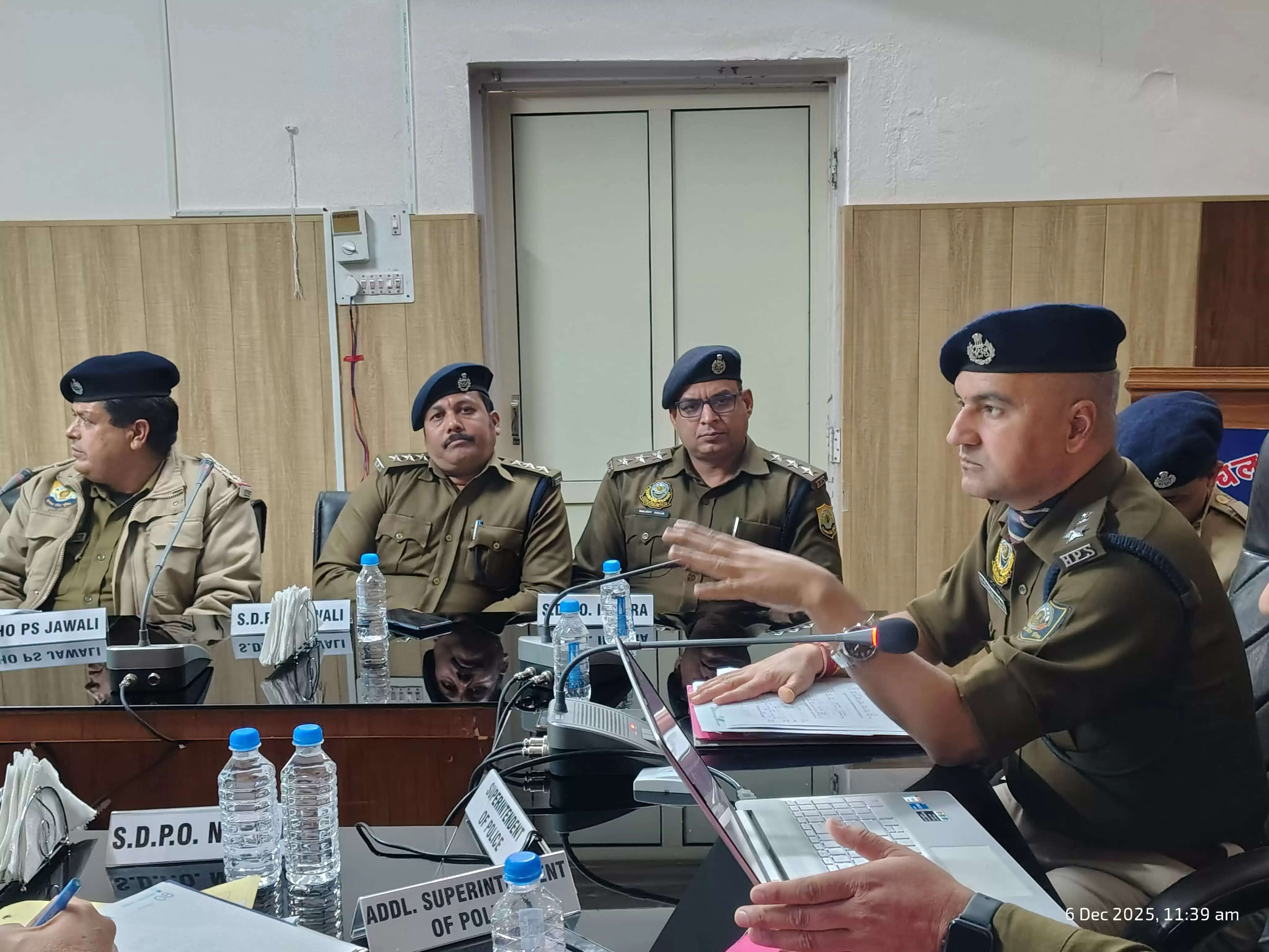 नूरपुर में अपराध नियंत्रण को लेकर समीक्षा बैठक, कानून व्यवस्था सहित कई मुद्दों पर हुआ मंथन