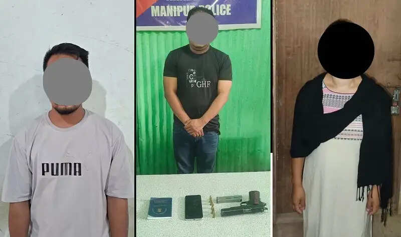 एनडीपीएस आरोपित ने किया आत्मसमर्पण, हथियार और उगाही के मामलों में दो गिरफ्तार