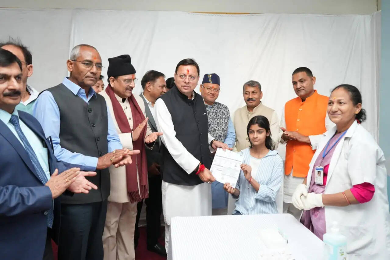 बेटियों का एचपीवी टीकाकरण उनके स्वस्थ जीवन का सुरक्षा कवच: मुख्यमंत्री धामी