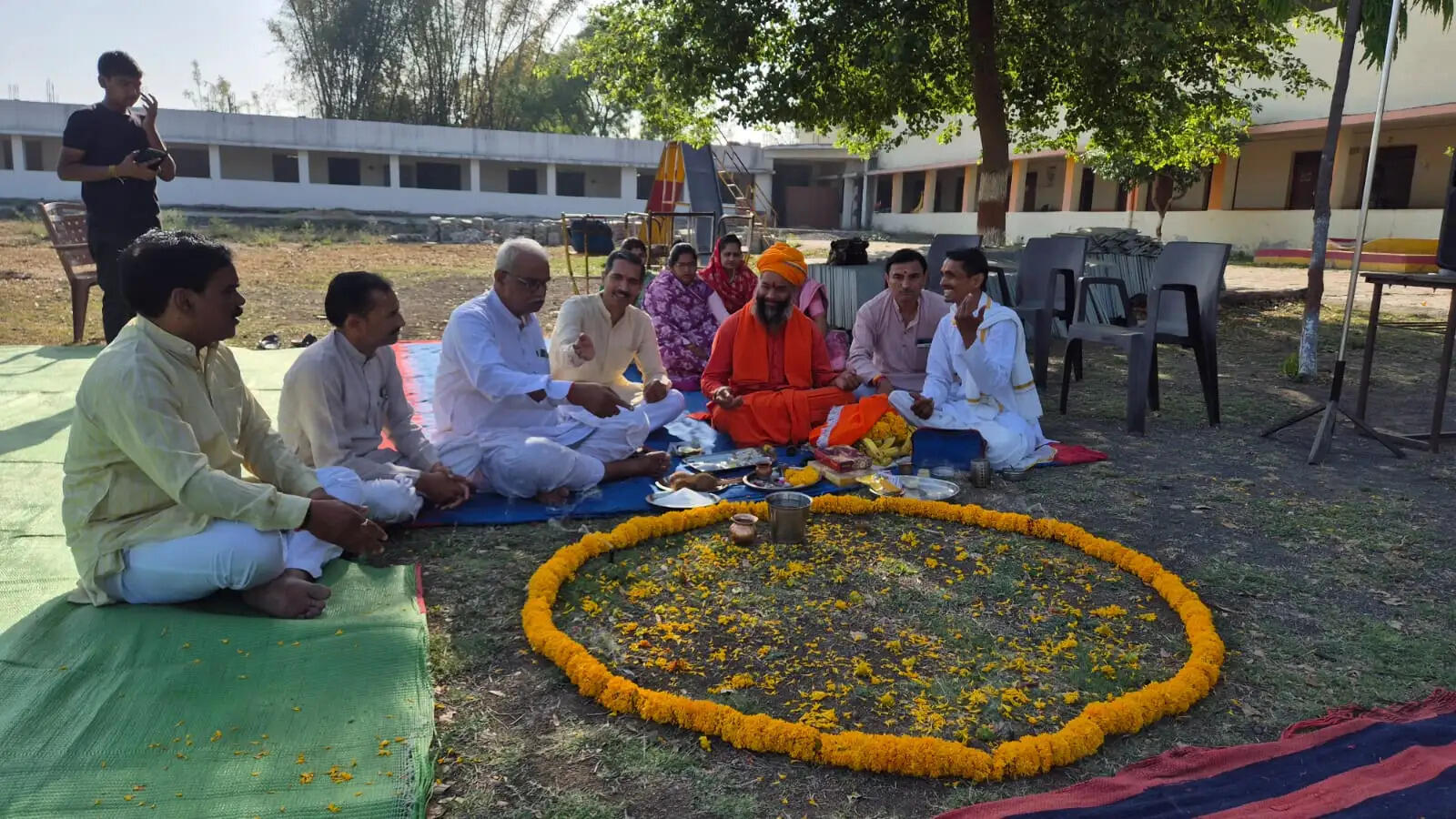 राजगढ़ः संघ शिक्षा वर्ग की तैयारियां शुरू, भूमि पूजन के साथ हुआ शुभारंभ