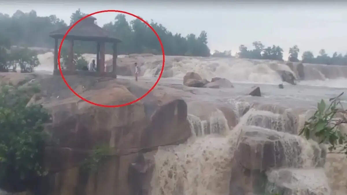 कोरबा&nbsp; : देवपहरी जलप्रपात में 15 घंटे चला रेस्क्यू, टापू पर फंसे तीन युवक सुरक्षित बाहर निकाले गए