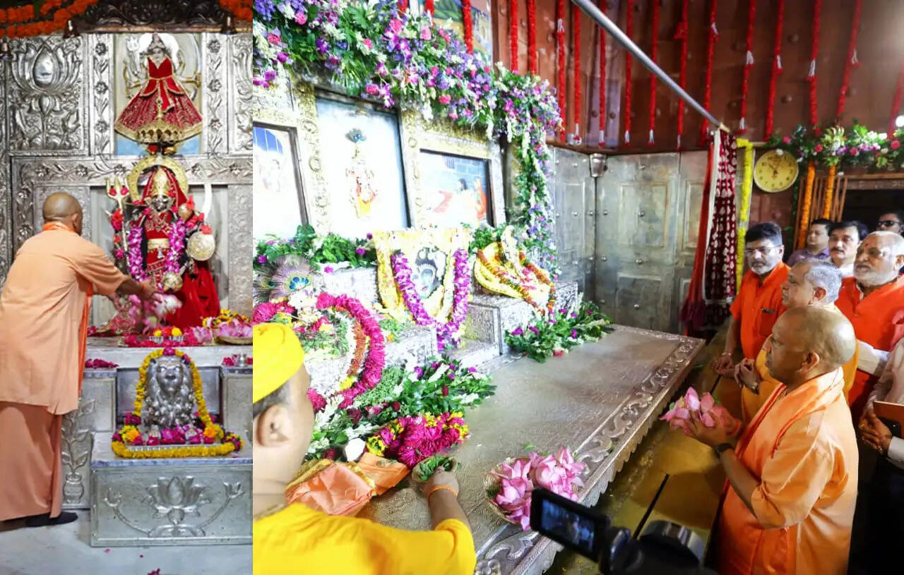श्रीजन्मभूमि: चांदी से सजे गर्भगृह की अद्भुत छटा निहारते रहे मुख्यमंत्री योगी, युगल सरकार की आरती