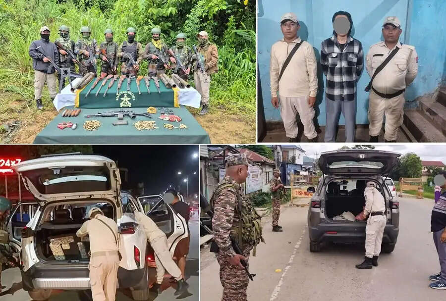 मणिपुर में भारी मात्रा में हथियार एवं गोला-बारूद बरामद, एक उग्रवादी गिरफ्तार