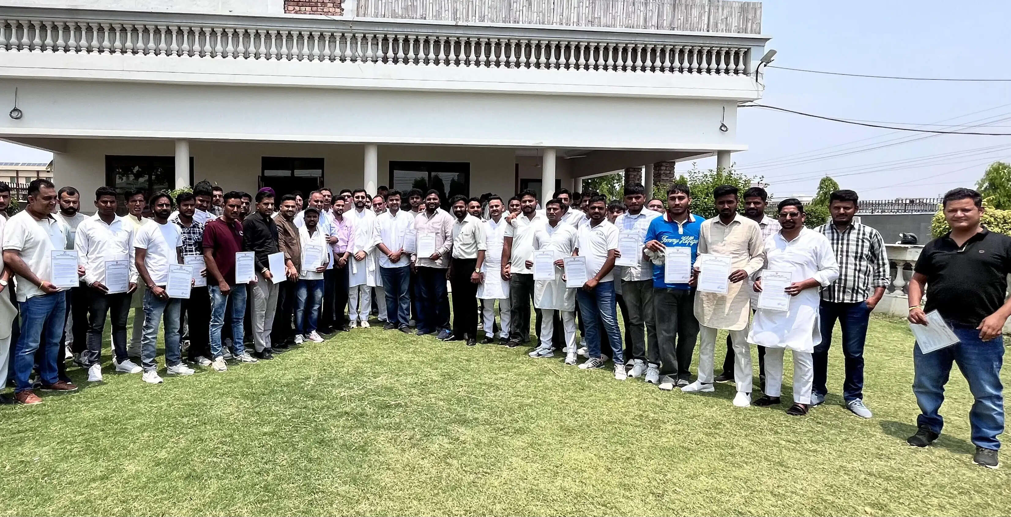कैथल में युवा कांग्रेस की नई टीम घोषित, 74 पदाधिकारियों को मिले नियुक्ति पत्र