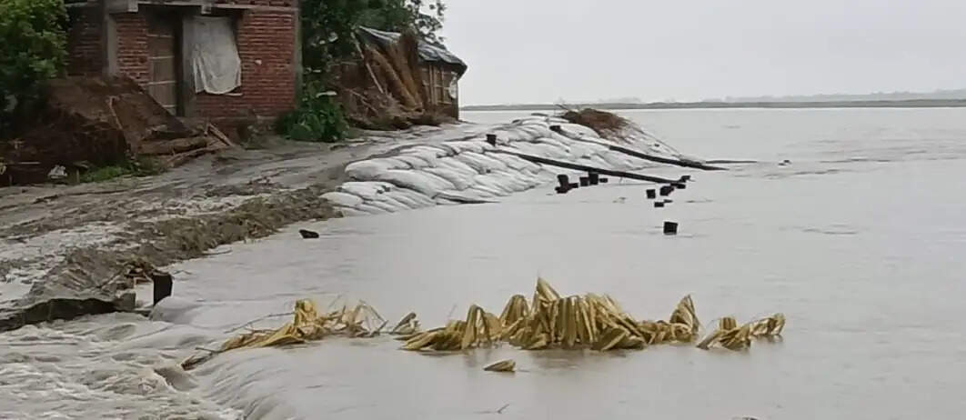 गंडक नदी का कटाव हुआ तेज, चार हजार एकड़ में लगे फसल स्वाहा