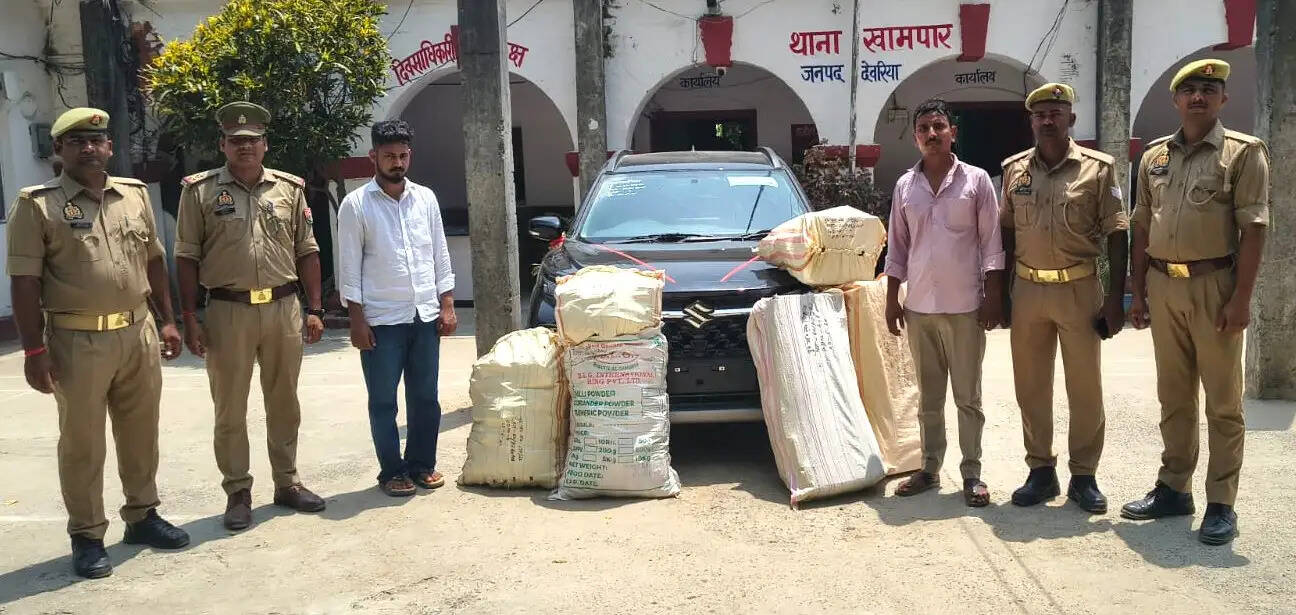 देवरिया : बिहार जा रही 306 लीटर अवैध शराब के साथ दो तस्कर गिरफ्तार
