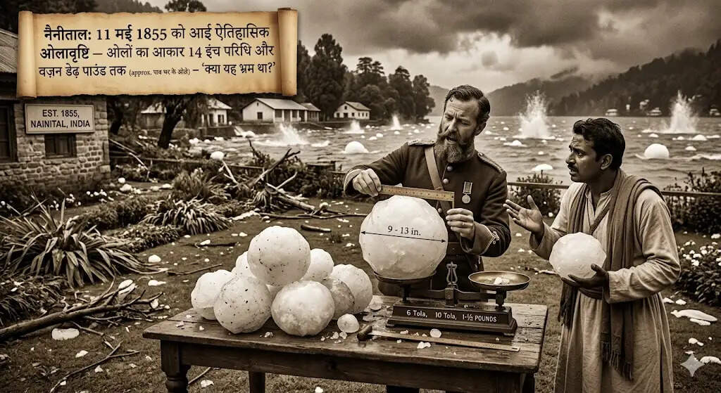 इतिहास के आईने से: नैनीताल में 171 वर्ष पहले आज ही के दिन गिरे थे डेढ़ पाउंड तक के ओले