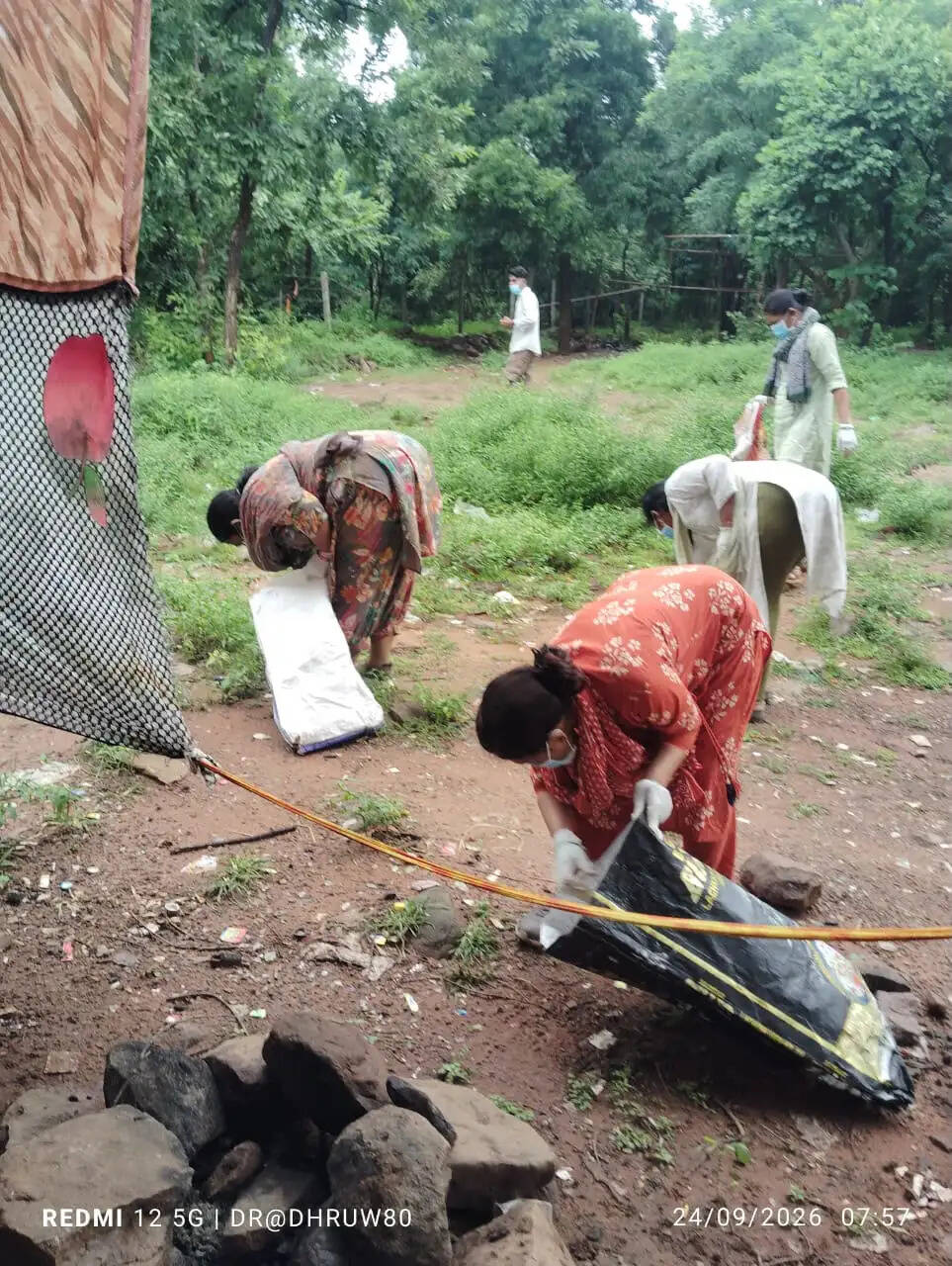 गंगरेल में चला स्वच्छता व प्लास्टिक मुक्त अभियान