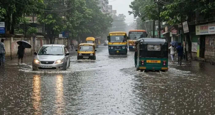 (अपडेट)दक्षिण बंगाल में भारी बारिश का अलर्ट, कई जिलों में 200 मिलीमीटर तक वर्षा की आशंका