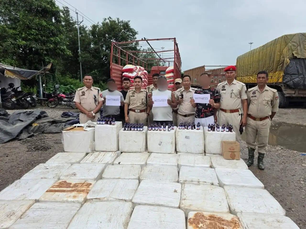 कोकराझाड़ में ट्रक से 30 हजार बोतल अवैध कोडीन सिरप बरामद, चालक गिरफ्तार