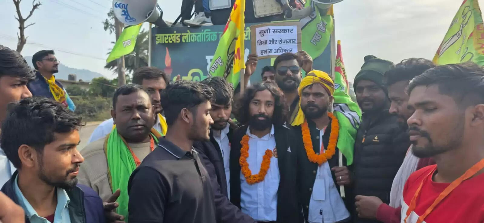 जेएलकेएम की पदयात्रा 90 किमी तय कर पहुंची रामगढ़, नौ को पहुंचेगी रांची