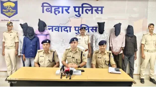 उड़ीसा के 6 लूटेरे नवादा में गिरफ्तार, कई कांडों का खुलासा
