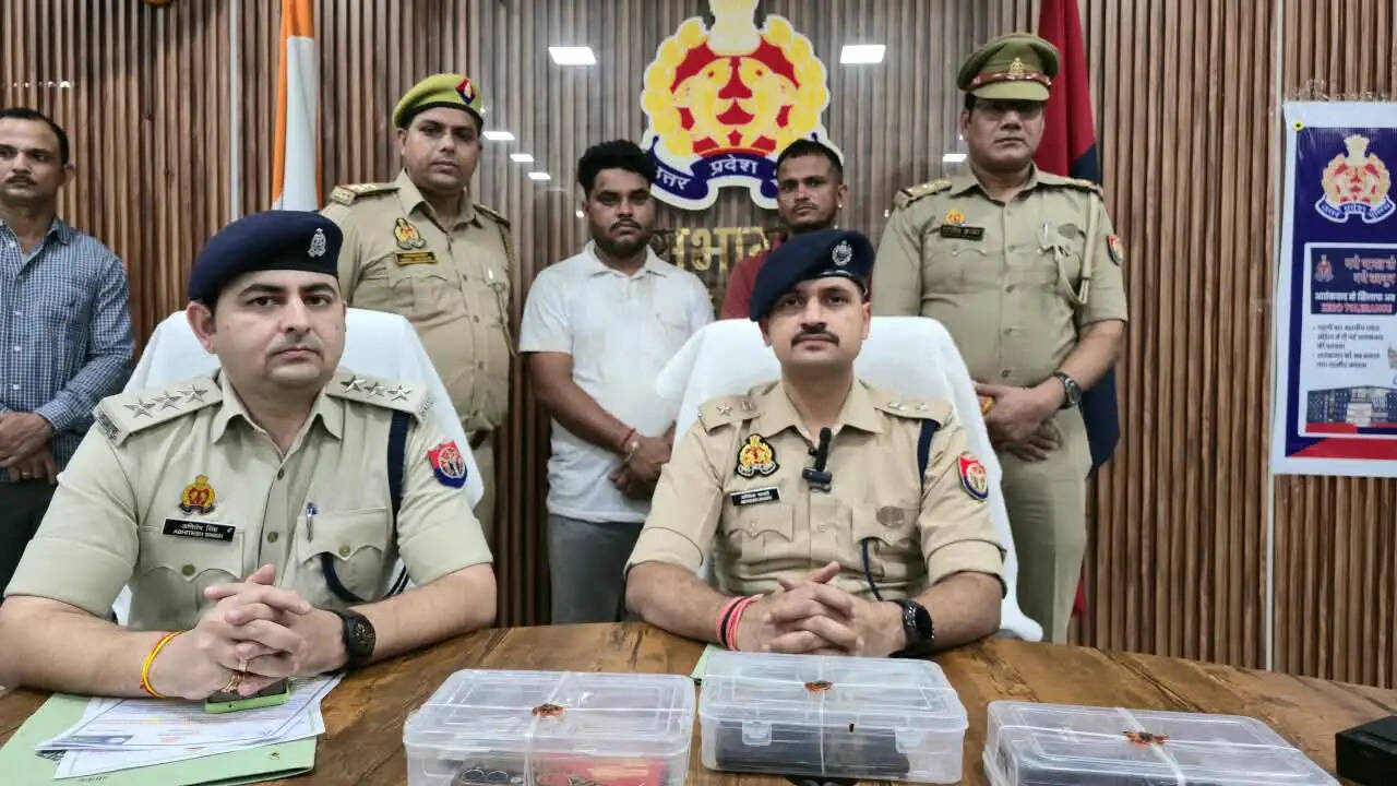 औरैया : पुलिस अधिकारी बनकर 15 हजार रुपये मांगने वाले दो साइबर ठग गिरफ्तार