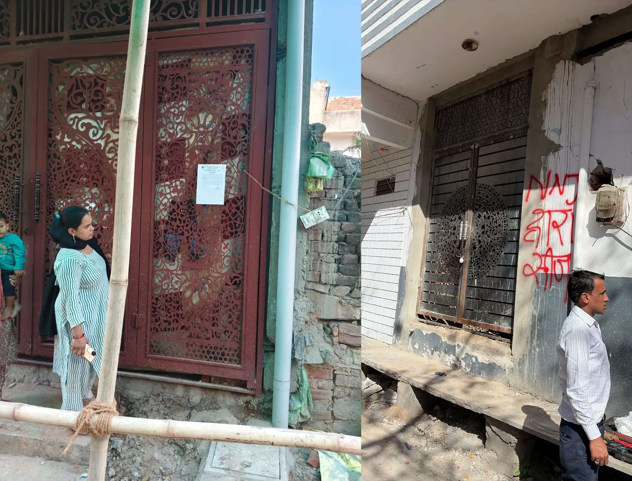 अनधिकृत निर्माण पर निगम की कार्रवाई: हवा महल-आमेर जोन में दो भवन और चार दुकानें सीज