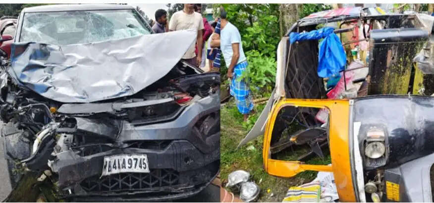 कूचबिहार&nbsp;में भीषण सड़क हादसा, दो की मौत, चार घायल