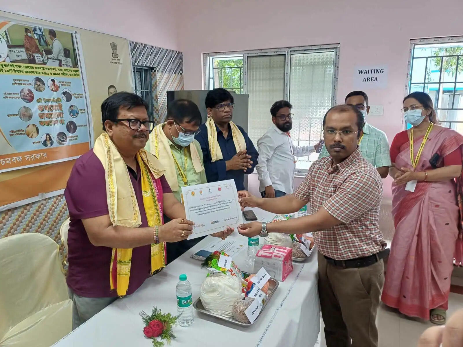 चुंचुड़ा इमामबाड़ा अस्पताल में मनाया गया ‘टीबी मुक्त भारत दिवस’