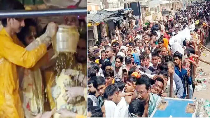 बरसाना में धूमधाम से मना श्री राधारानी का प्राकट्य उत्सव, शाम को सफेद छतरी में विराजमान होकर दिए भक्तों को दर्शन