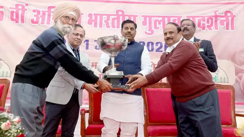 भोपालः दो दिवसीय 45वीं अखिल भारतीय गुलाब प्रदर्शनी का हुआ भव्य शुभारंभ