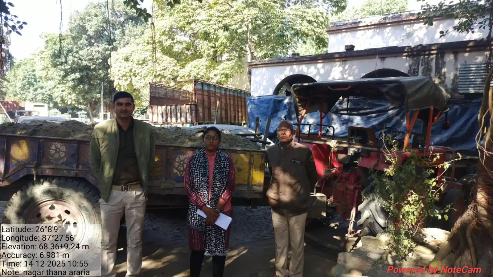 खनन विभाग ने अवैध उत्खनन के खिलाफ कार्रवाई करते हुए दो ट्रैक्टरों को किया जब्त