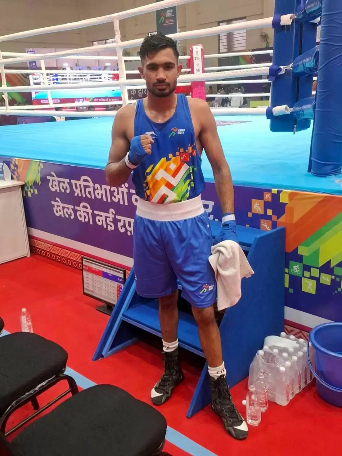 हिसार : पांचवें खेलो इंडिया विवि प्रतियोगिता में गुजवि के खिलाड़ी अंकित ने जीता स्वर्ण पदक