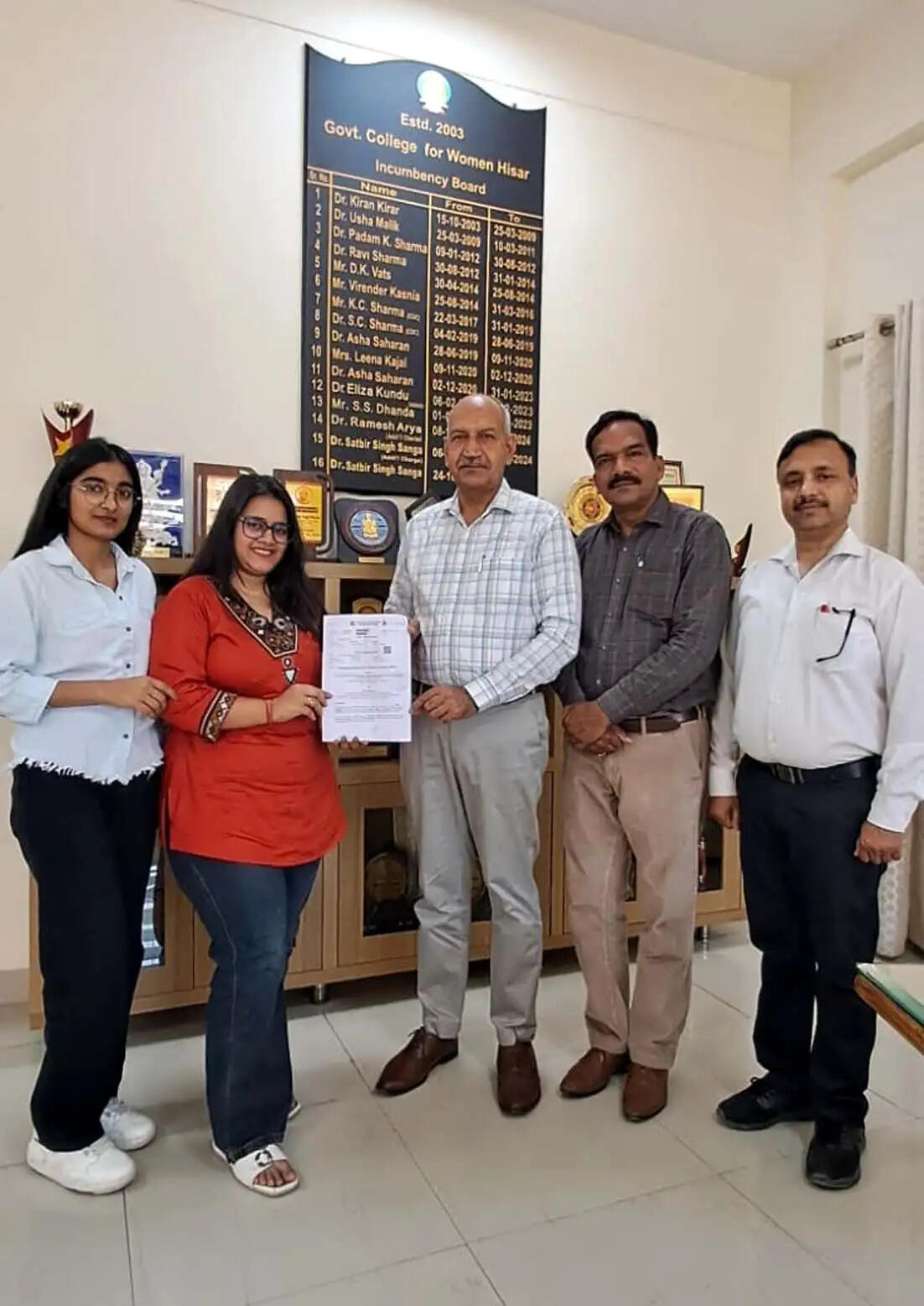 हिसार में राजकीय महिला कॉलेज ने तीन संस्थानों के साथ किया एमओयू