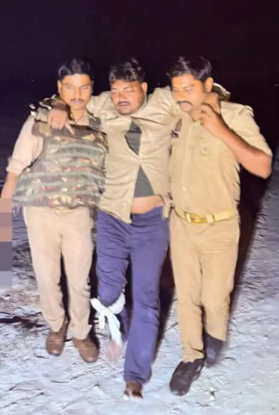 मुठभेड़ में 25 हजार का इनामी गौ तस्कर आरिफ घायल