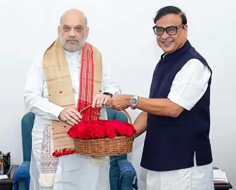 असम में बाढ़ और राहत कार्यों काे लेकर सीएम हिमंत बिस्व सरमा ने अमित शाह से की मुलाकात