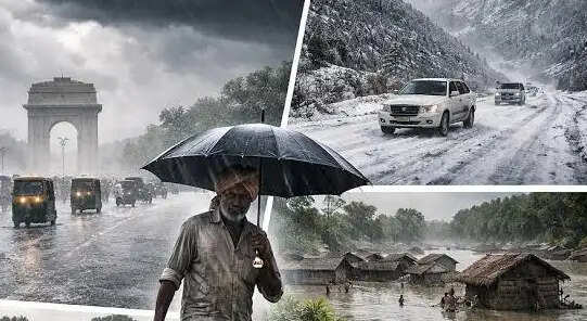 देश भर के अलग-अलग क्षेत्रों में अगले 7-8 दिनों के दौरान घनघोर वर्षा का अनुमान