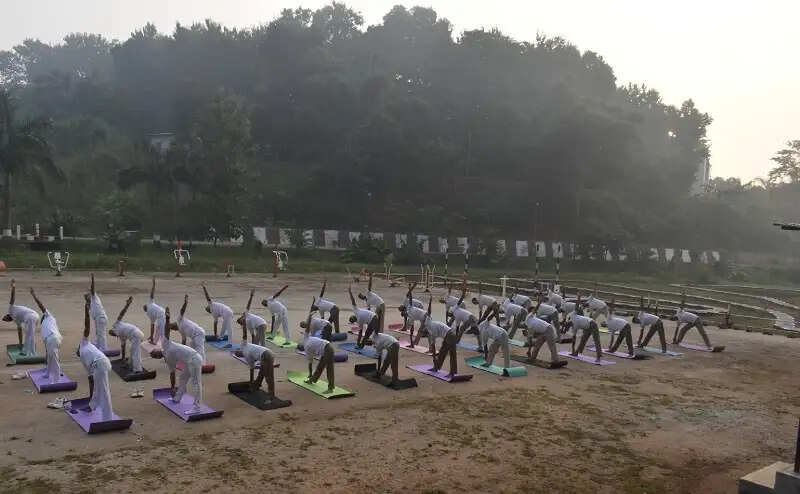 सशस्त्र सीमा बल की प्रथम वाहिनी में योग कार्यक्रम आयोजित