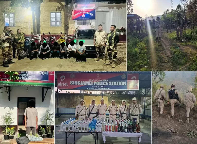मणिपुर : विभिन्न अभियानों में 2 किग्रा से अधिक अफ़ीम जब्त, शराब और चोरी के वाहन बरामद