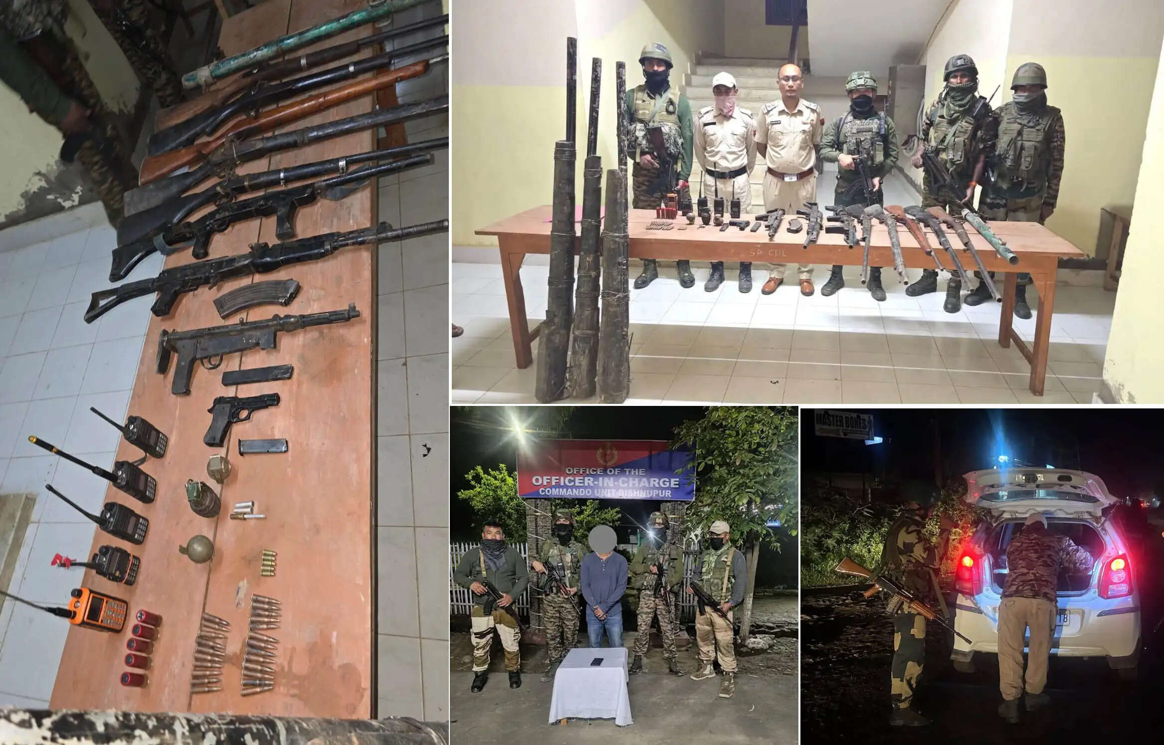 मणिपुर में हथियार, विस्फोटक और नशीले पदार्थ बरामद, तस्कर गिरफ्तार