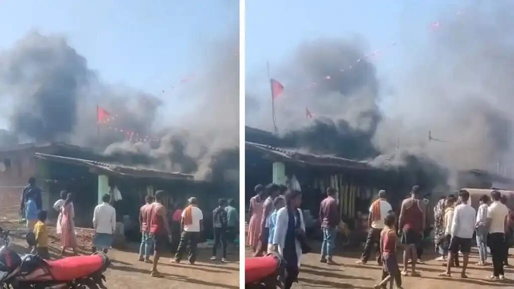 अनूपपुर: खाना बनाते फटा सिलेंडर घर-दुकान में लगी आग, महिला झुलसी