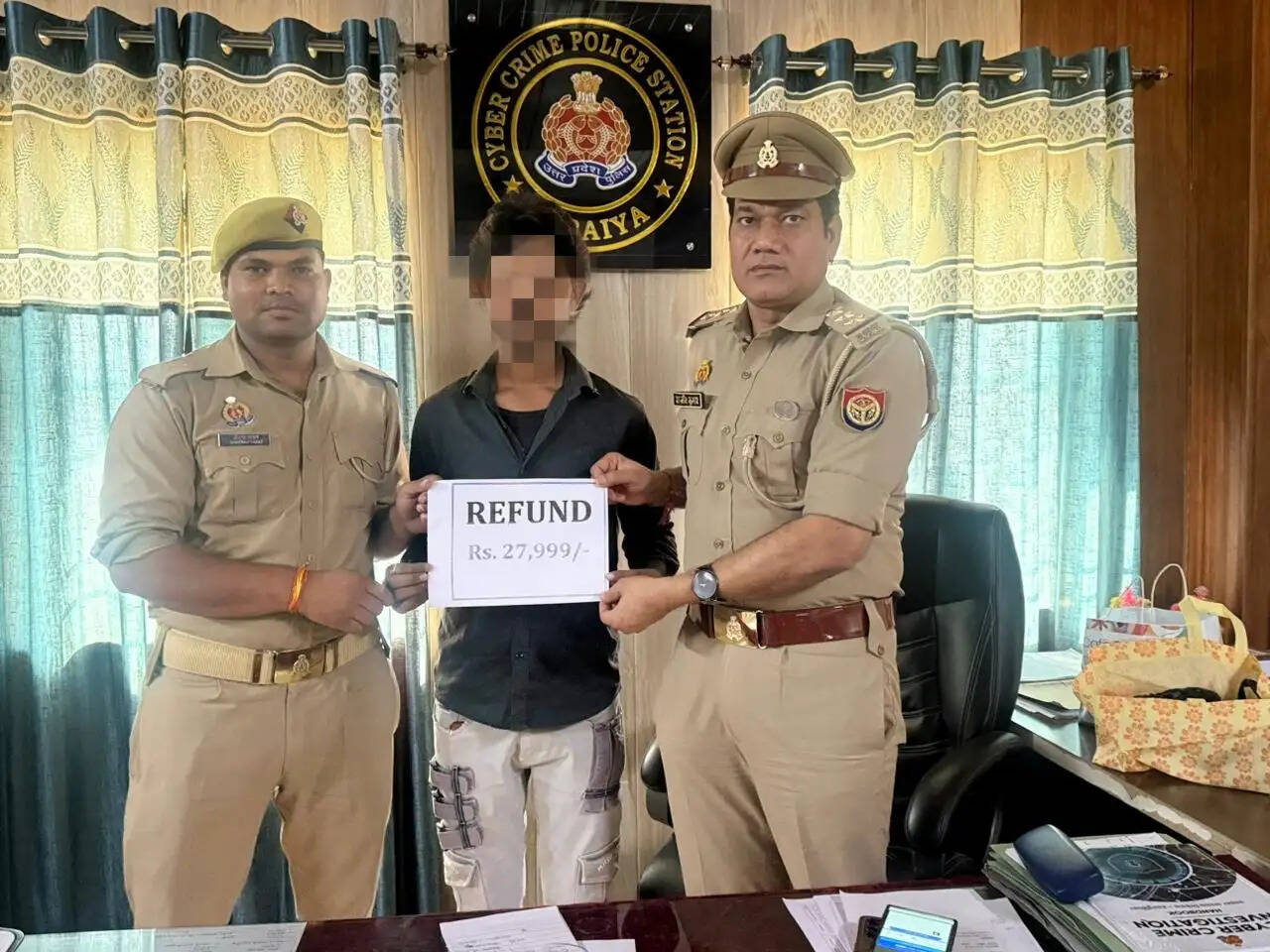 साइबर ठगी के शिकार लोगों को बड़ी राहत, पुलिस ने 1.28 लाख रुपये वापस दिलाए
