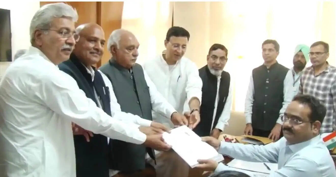 हरियाणा&nbsp;में&nbsp;राज्यसभा&nbsp;की&nbsp;दो&nbsp;सीटों&nbsp;के&nbsp;लिए&nbsp;तीन&nbsp;नामांकन