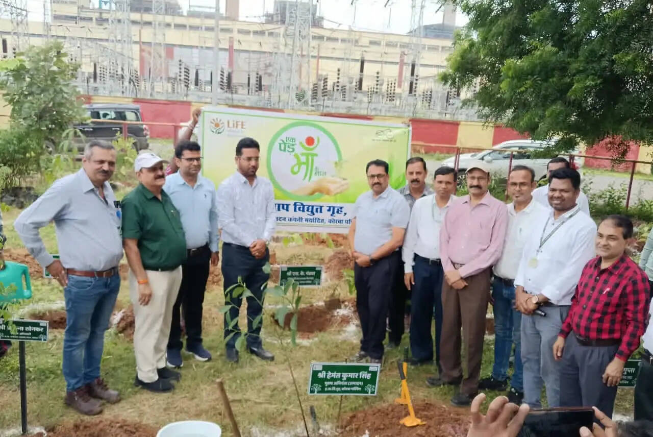 एचटीपीएस कोरबा पश्चिम में शुरू हुआ हरित अभियान, मानसून में 22,500 पौधे लगाने का लक्ष्य