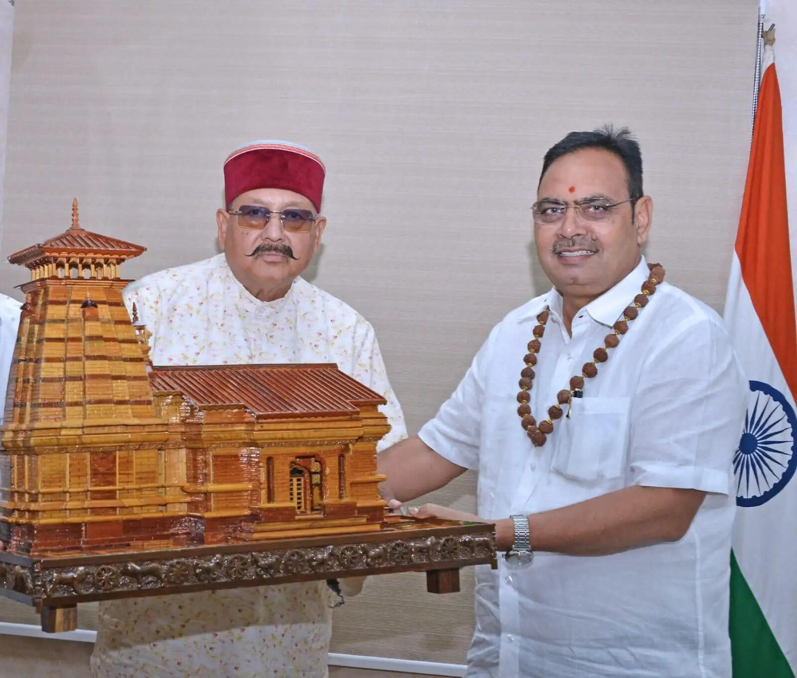 उत्तराखंड के लोक निर्माण मंत्री की राजस्थान के मुख्यमंत्री से शिष्टाचार भेंट