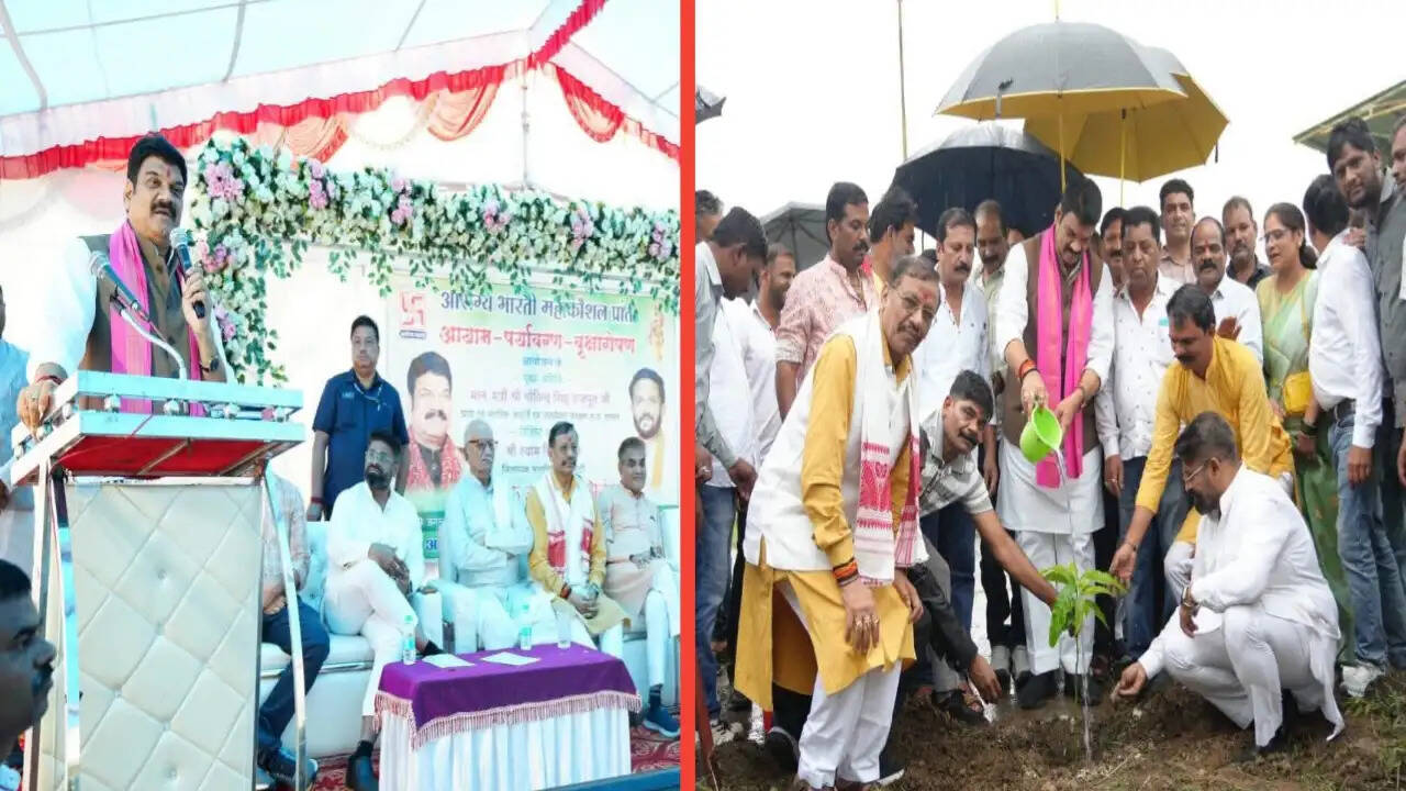सागर : आरोग्य भारती के तत्वाधान में हुआ पौधरोपण कार्यक्रम, मंत्री राजपूत ने पर्यावरण संरक्षण का दिया संदेश