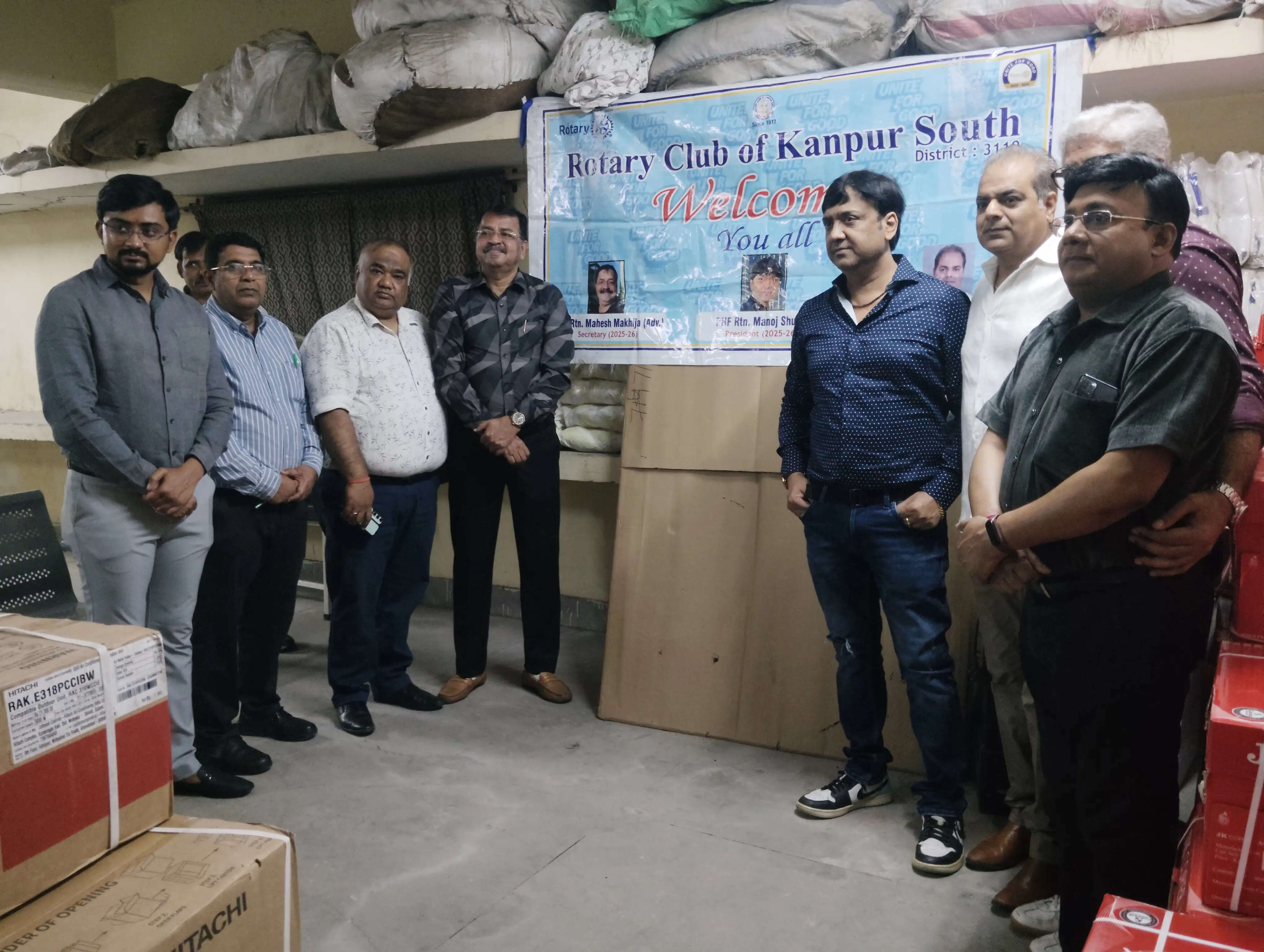 रोटरी क्लब साउथ ने जिला अस्पताल काे भेंट किए चार एयर कंडीशनर