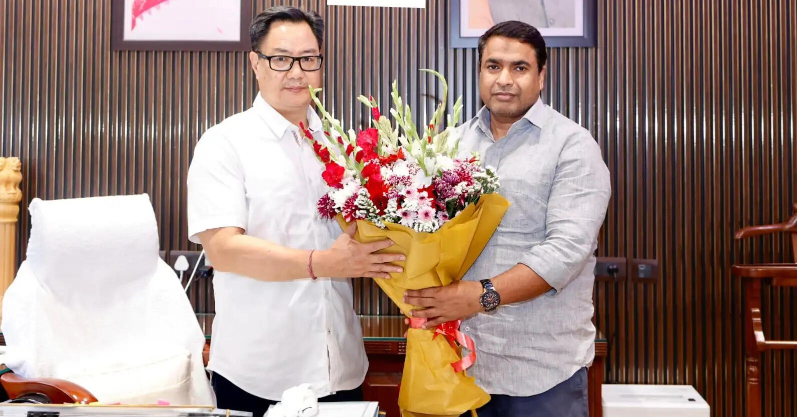 उत्तराखंड राज्य हज समिति अध्यक्ष ने केंद्रीय मंत्री किरण रिजिजू से की मुलाकात